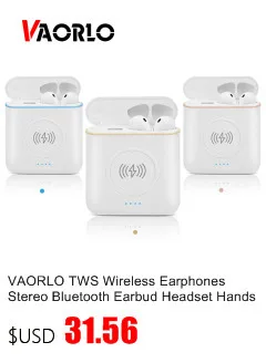Беспроводные наушники VAORLO TWS с шумоподавлением HiFi V5.0, Bluetooth наушники, гарнитура, стерео мини наушники, зарядное устройство, Дополнительный внешний аккумулятор