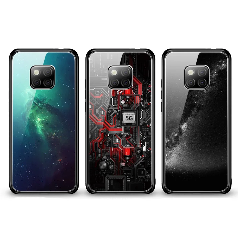 Стеклянный чехол Aixuan для huawei mate 20 Pro huawei mate 20 20X чехол из закаленного стекла силиконовый защитный чехол с полным покрытием