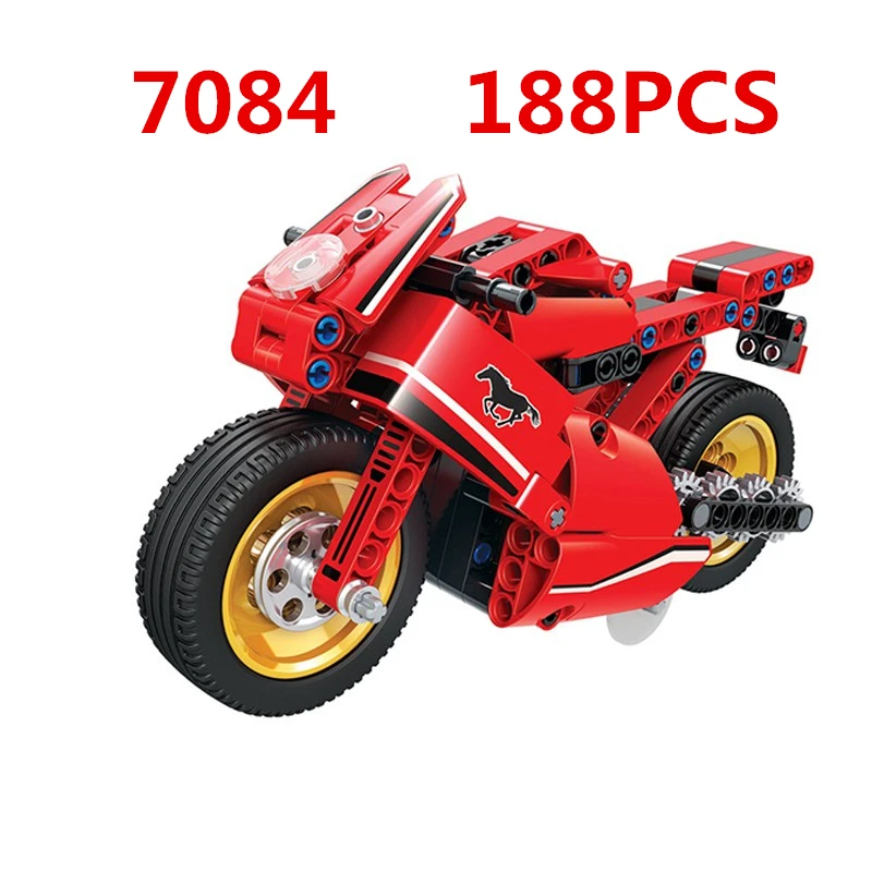 Technic классический трактор мотоцикл создатель модели строительные блоки кирпичи