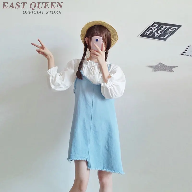 Джинсовый сарафан зимнее платье женские джинсовые платья для женщин женский без