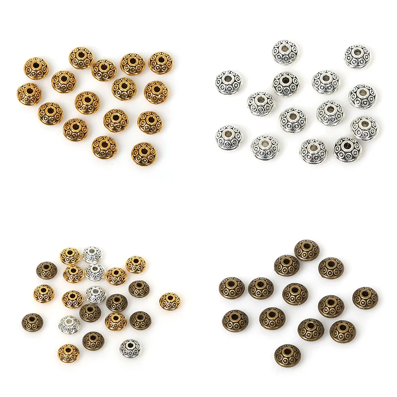 Бусины разделители для бижутерии 6 мм 4 100 шт.|beads 6mm|spacer beadsbead wholesale |