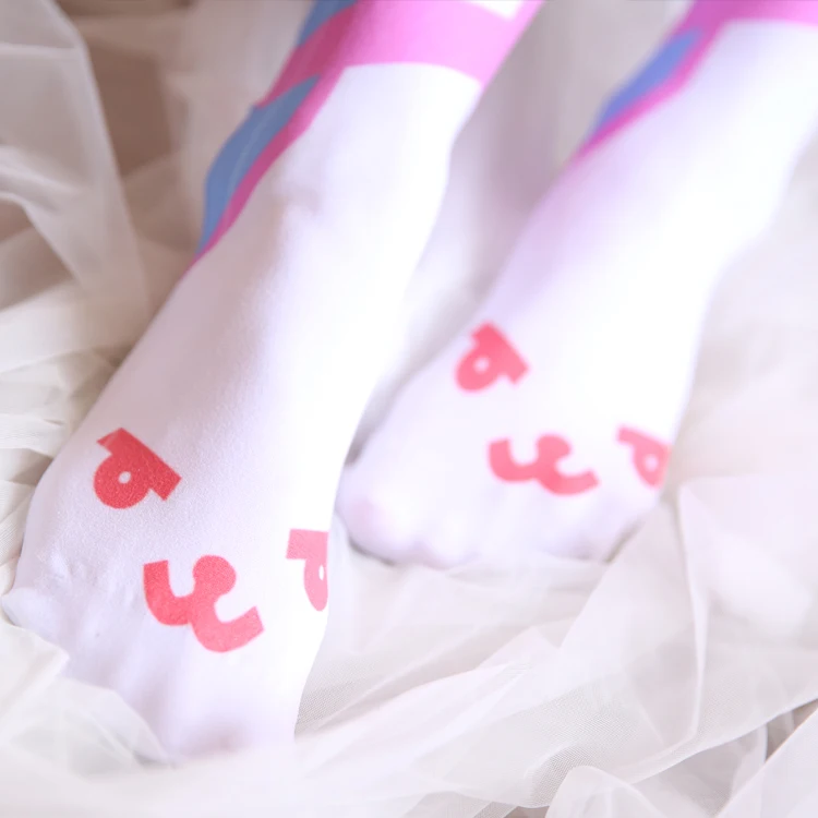 Японские OW DVA D. va женские длинные носки плотные каваи Лолита девушки косплей теплые шелковые чулки и колготки новые леггинсы колготки