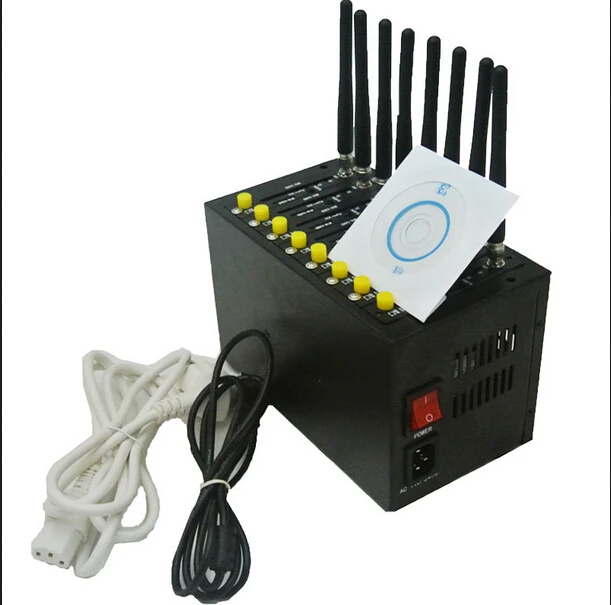 8 сим картами сыпучий SMS модем с программное обеспечение Wavecom Q2406A порт