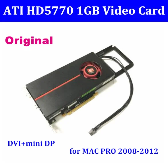 Оригинальная видеокарта для MacPro Apple ATI Radeon HD 5770 HD5770 1 ГБ Mac Pro 2008 2012/3 5 с 6pin