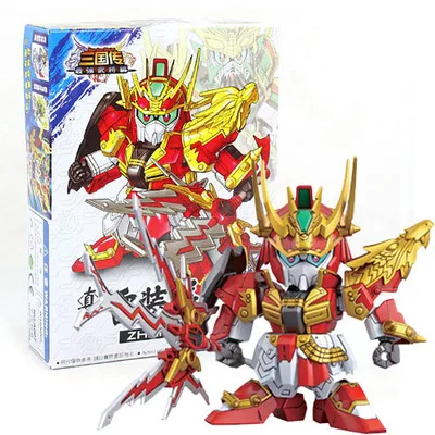 07 Аниме фигурки SD/BB Gundam Sousou Chouun Kanu Ryuubi Ryofu Chousen Kakouton 8 см модель горячее предложение: Наборы игрушек робот-Паззл хобби - Цвет: 07