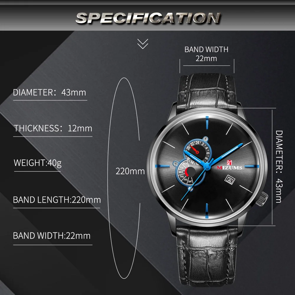 Мужские часы от лучшего бренда роскошные мужские модные наручные кварцевые с