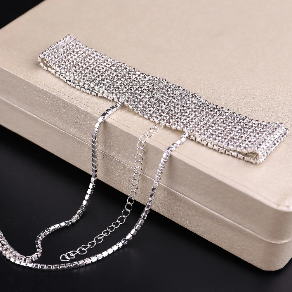 Crystal choker ожерелье 2017 роскошный заявление chokers ожерелья для женщин модный