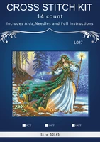 top quality popular lovely counted cross stitch kit woodland enchantress dim 35173 fairy wizard witch