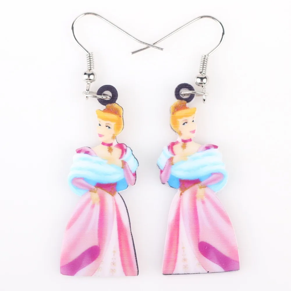 Newei длинные висячие брендовые милые серьги принцессы Акриловые Новые животные