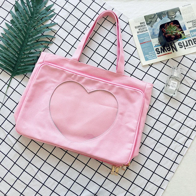 Бренд Wego Ita сумка Kawaii прозрачное окно Лолита Холщовая Сумка сумка на плечо карамельный цвет прекрасный Itabag