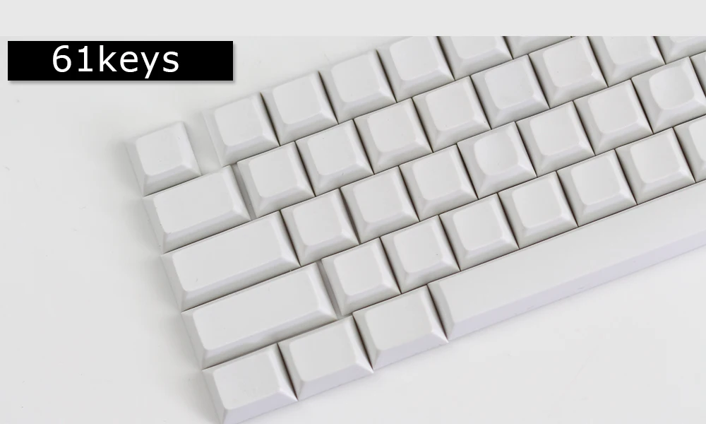 Белый черный серый оранжевый зеленый желтый Пустой Толстый PBT dsa профиль 62 ключ ISO 61 ANSI колпачки для MX переключатели механическая клавиатура