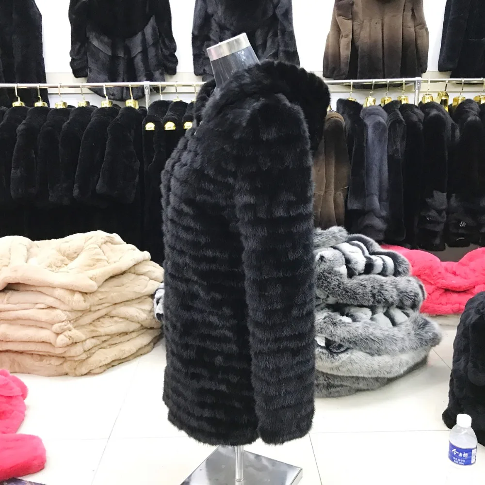 Зимняя длинная Стильная Женская норковая шуба с капюшоном Новая женская шуба из норкового меха теплая натуральная норковая шуба