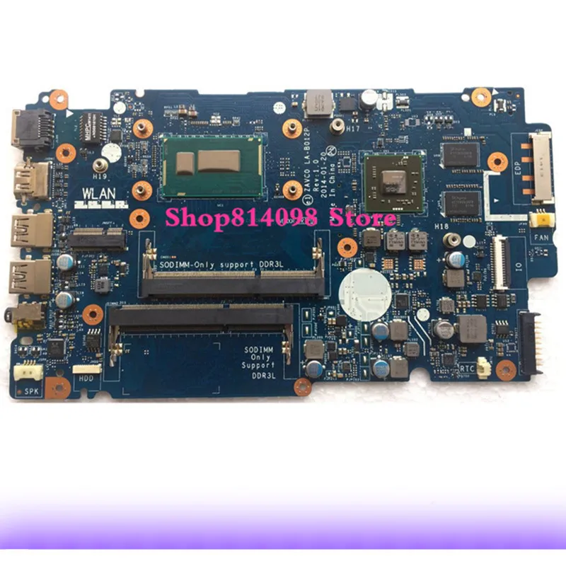 KEFU CN-0XT04J XT04J   Dell Inspiron 5447 5442 5542 5547,   ZAVC0 LA-B012P REV: 1, 0 I3-4030U