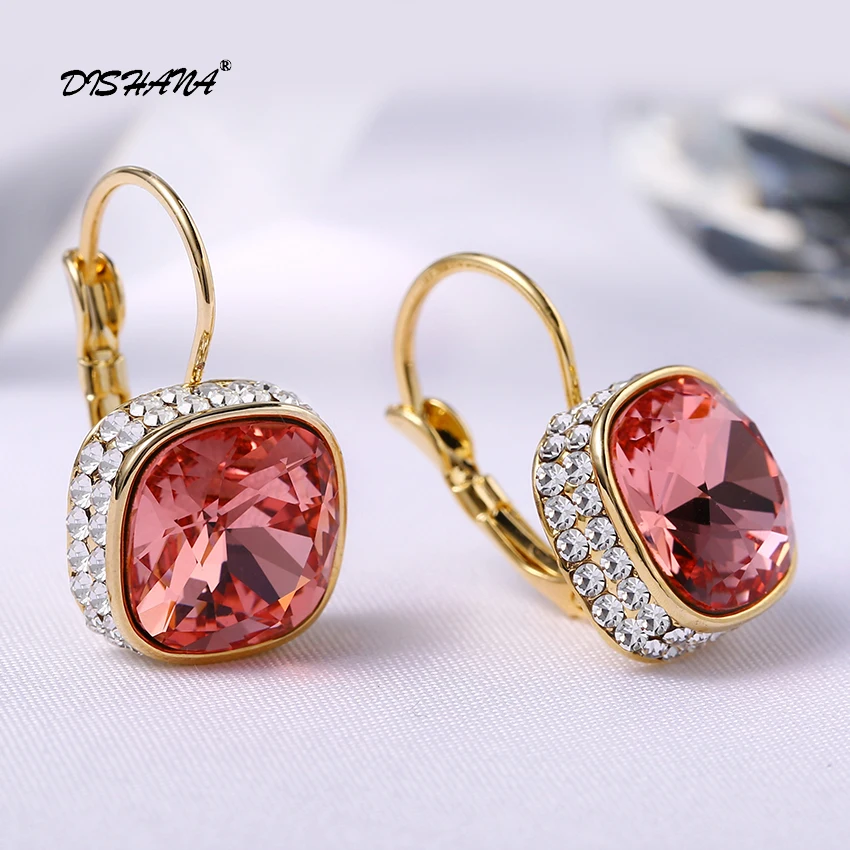 Висячие серьги с кристаллами ювелирные изделия подарочные модные подвески для