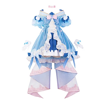 VOCALOID Хацунэ Мику косплей костюм Зима Мику Лолита платье карнавал Хэллоуин костюмы для женщин аниме одежда наряды cos - Цвет: costume