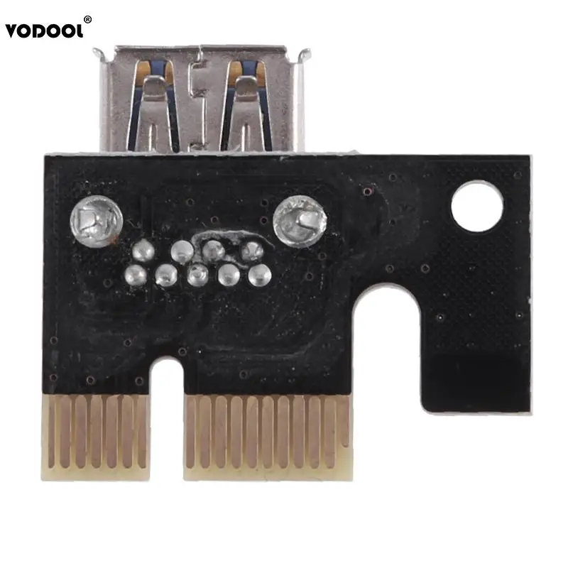 PCI E Express 1x к 16x расширитель переходника адаптера SATA 15Pin 6Pin кабель питания USB 3 0