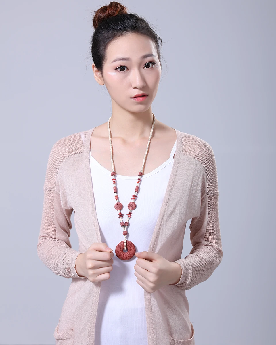 Красивая женщина Ожерелья для мужчин Jewelry основа для кулонов и ожерелья вулканического камня ожерелье Mujer колье-ошейник женские длинные Цепочки и ожерелья