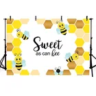 День рождения новорожденный малыш шоу пчела медовый рабочий желтый фотографический фон