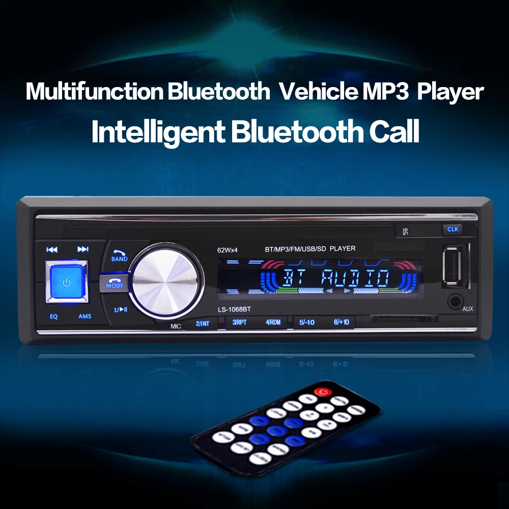12 В автомобильный аудио Радио Стерео 10 м расстояние передачи FM Bluetooth V2.0 USB SD Mp3