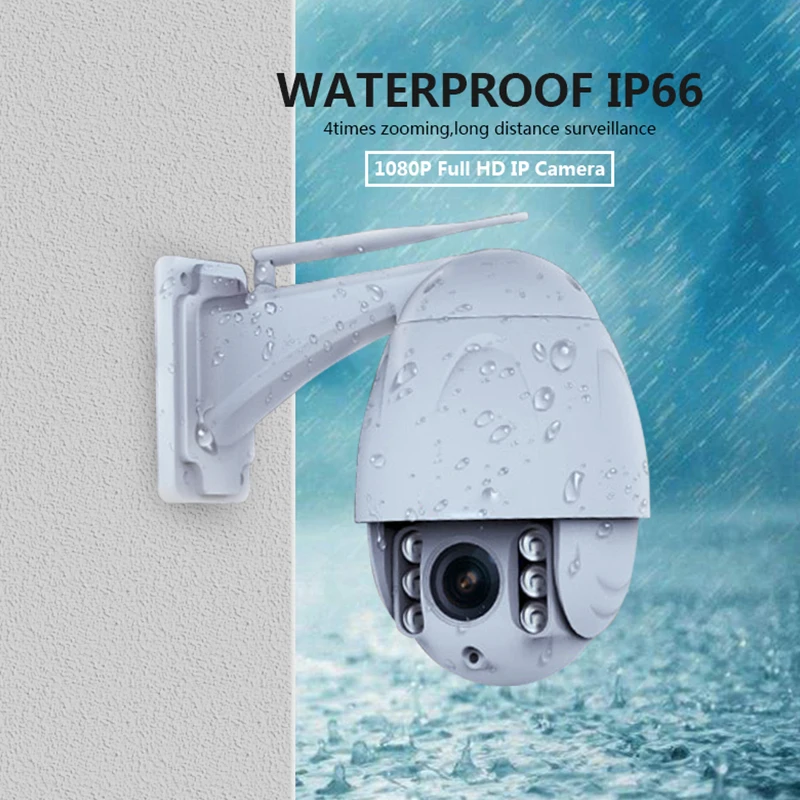 Беспроводная купольная IP-камера PUAroom 1080P FHD PTZ наружная сетевая наблюдения Wi-Fi |