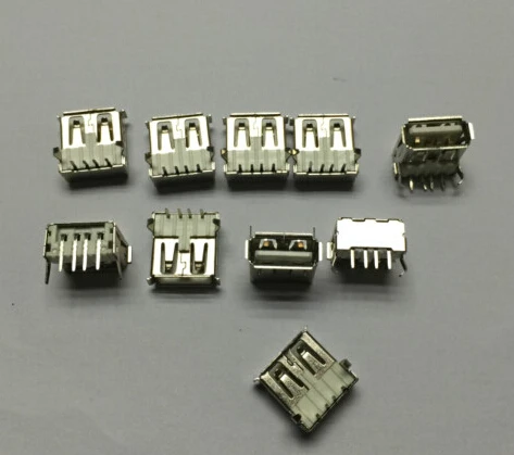 Бесплатная доставка 10 шт. стандартный порт USB тип А разъем для пайки |