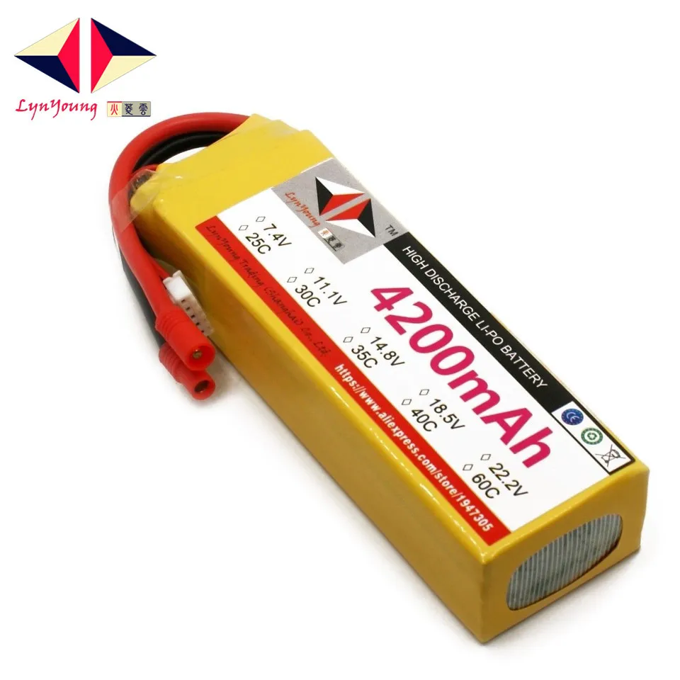 HX Lipo батарея 4S 14 8 V 4200mah 25C 30C 35C 40C 60C для радиоуправляемого дрона квадрокоптера