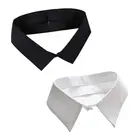 Классическая черно-белая рубашка с ложным воротником галстук винтажный съемный воротник накладной воротник лацкан блузка Топ для женщинмужчин одежда Acces