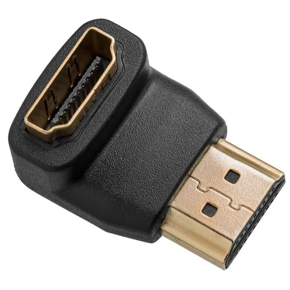 HDMI Кабельные адаптеры конвертеры 90/270 градусов штекер Женский конвертер для 1080P
