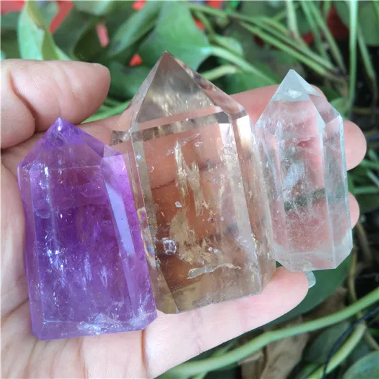 Аметист Турмалин цитрин призрак кристалл камни Кристаллы Wicca Cristal Pierre Naturelle украшения дома аксессуары Geode подарок