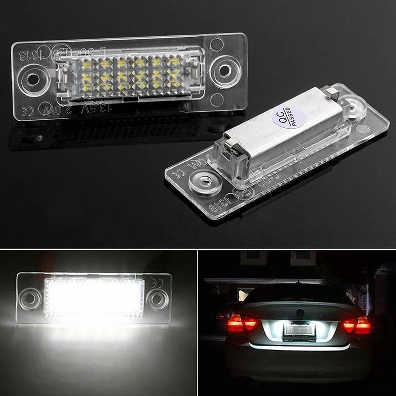 

JX-LCLYL 2 шт. 18LED без ошибок номерной знак светильник лампы для VW Golf Jetta Caddy Touran T5