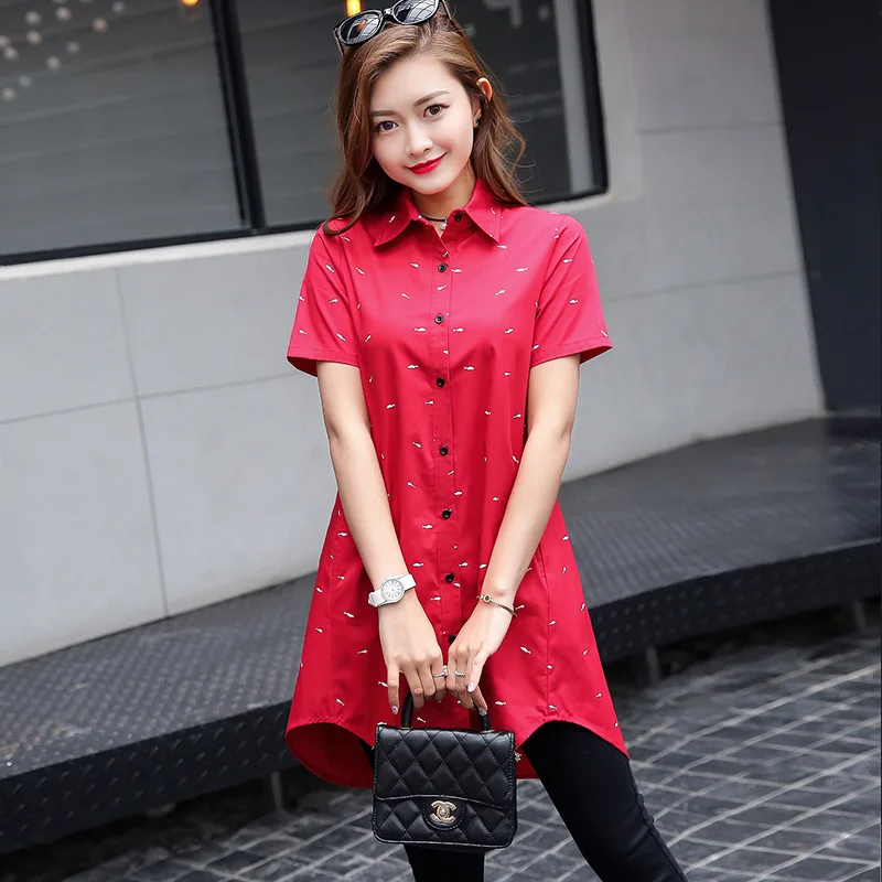 Женская длинная рубашка яркая женская большого размера (обхват груди 132 см) из