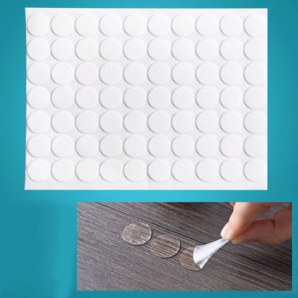 70 шт Двухсторонние наклейки с лентами круглое бесшовное прозрачное клейкое