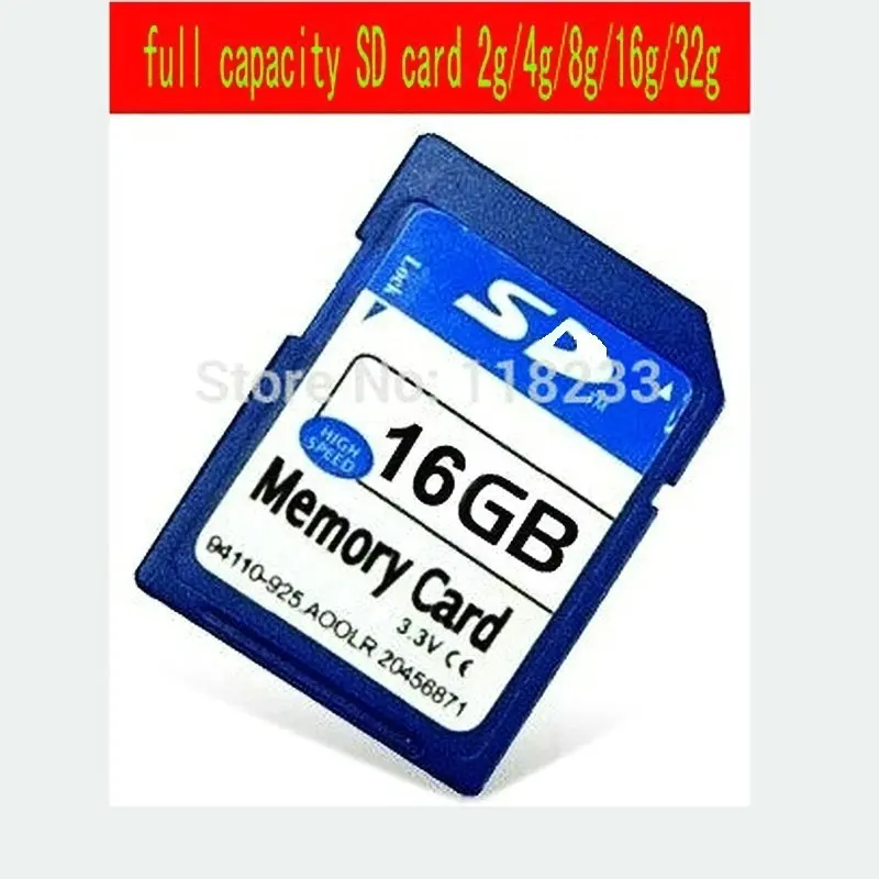 Бесплатная Доставка Реальная емкость 4 ГБ 8 16 32 64 128 Класс sd 10 sdhc карты памяти secure