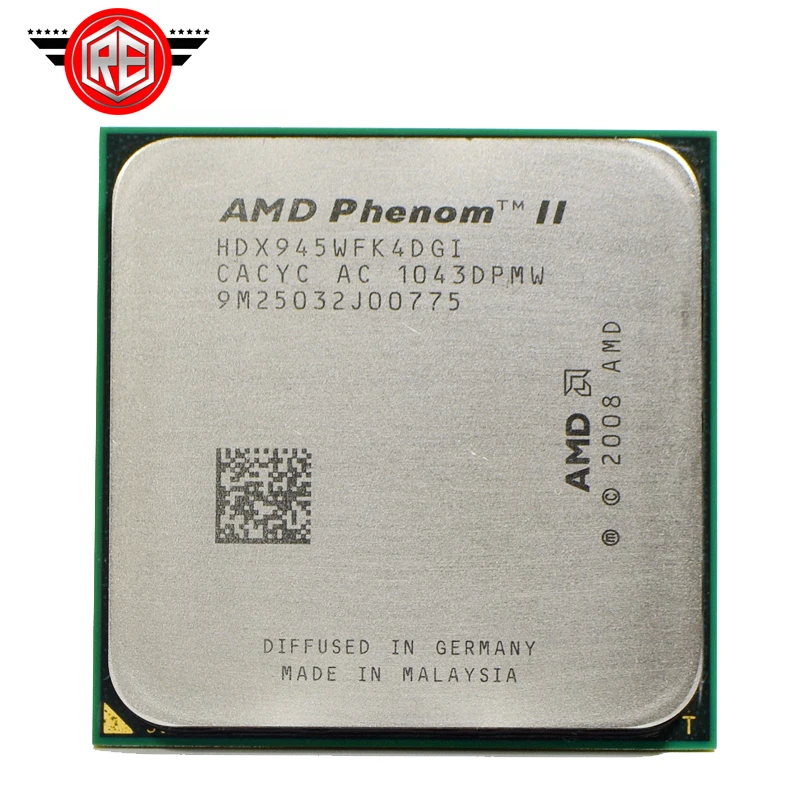 Процессор AMD Phenom II X4 945 HDX945WFK4DGI четырехъядерный 3 0 ГГц 6 Мб кэш-памяти L3 Разъем AM2 +/AM3