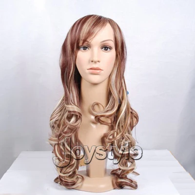 2013 fashion Sweet girls elegant Women hair wig curls wave side swept bang Free Shipping|wig hinata|wig weftwigs ma |