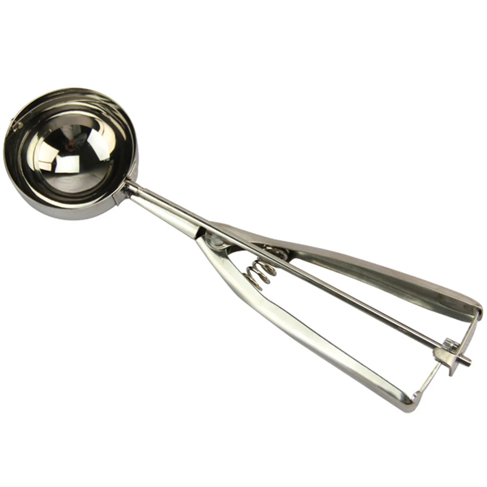 3 размера Серебряный кухонный совок для мороженного ложка картофеля из