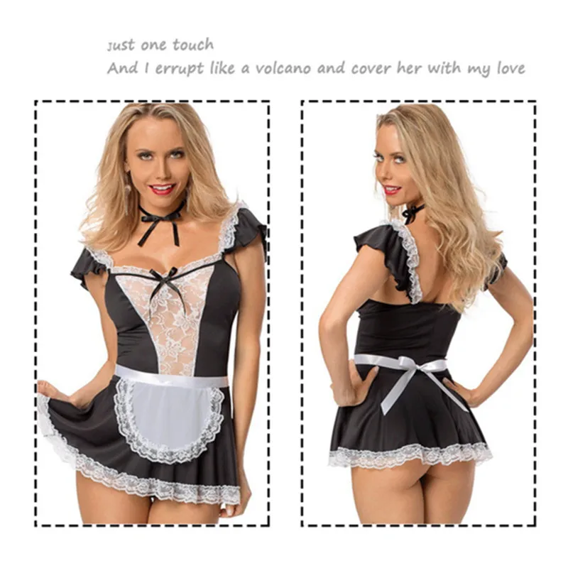 2018 Сексуальное белье горничной эротический костюм костюмы Женское Горячая Кукла