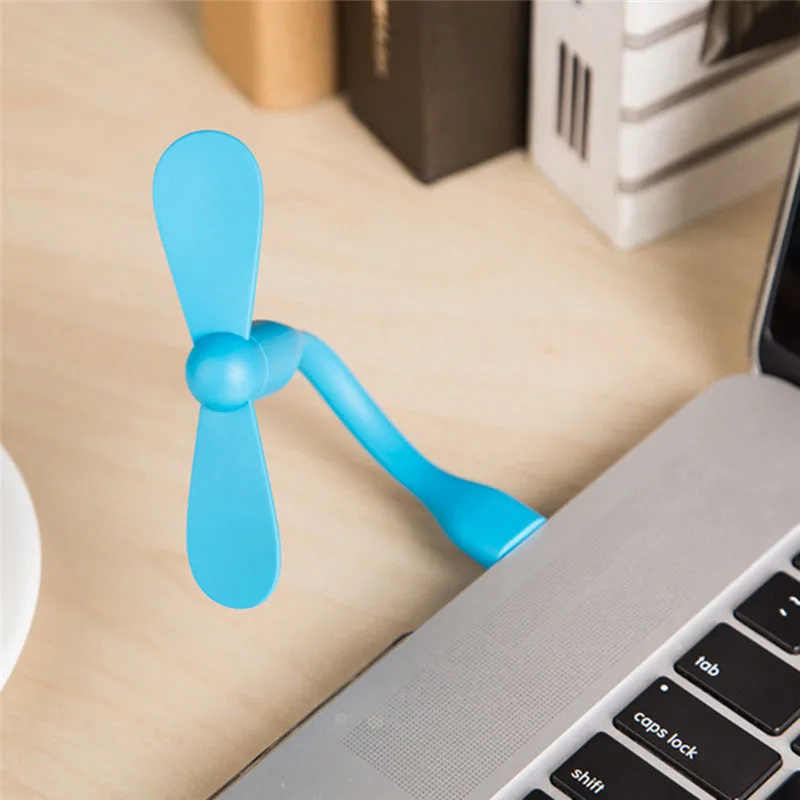 1 х USB/Micro двухлистный мини вентилятор для внешнего аккумулятора Xiaomi ноутбука и