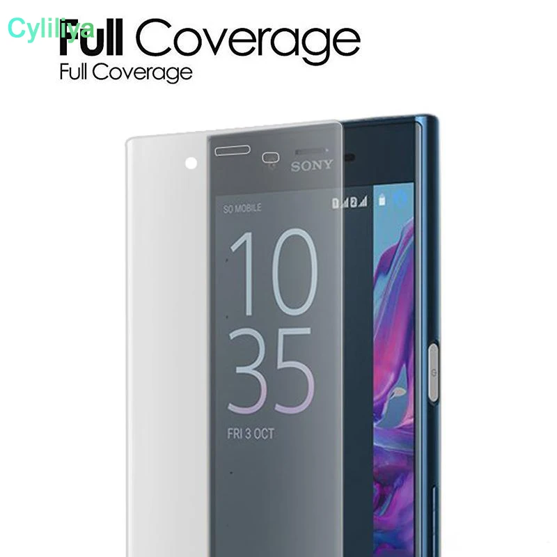 3D закаленное стекло для Sony Xperia XA XA1 XP X Compact XZ Premium Ультра изогнутые края полное
