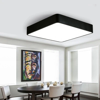 

Square Simple Ceiling Light Modern Simple Lamps For Home Livingroom Bedroom Restaurant Aisle Corridor With LED