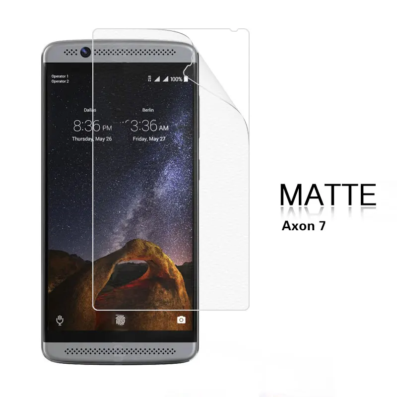 Антибликовая матовая пленка для ZTE Nubia Axon 7 MAX Mini 7s HD прозрачный глянцевый фильм с