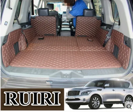 Высшее качество! Специальные коврики для багажника автомобиля Nissan Armada 7 мест