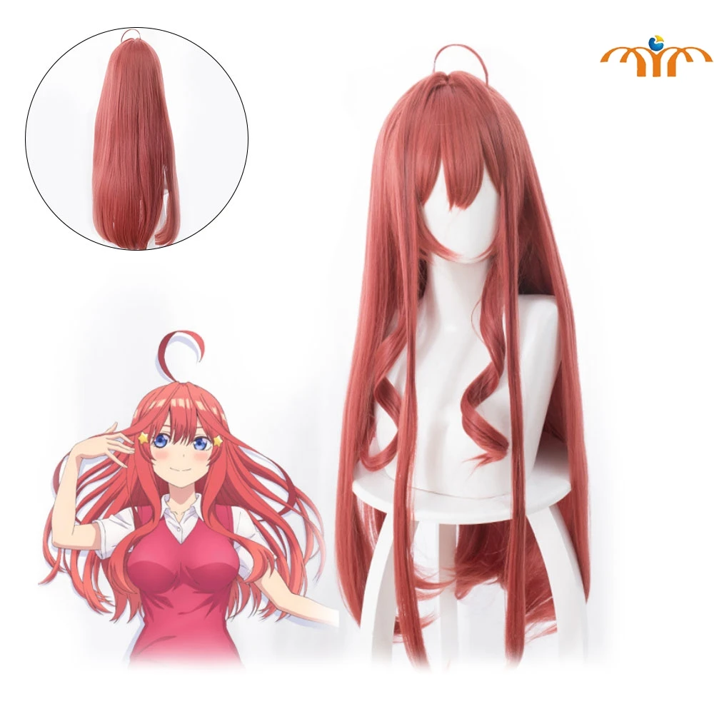 Kintuplets Gotoubun No Hanayome Nakano Miku женские парики с челки термостойкие синтетические для