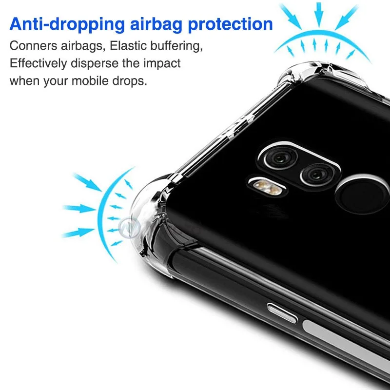 Чехол-накладка для LG G7 V50 ThinQ из ТПУ прозрачный мягкий G8s G8 Q60 Q9 K50 K40 V35 V40