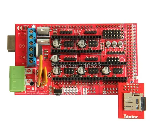 Полный 3D принтер стартовый набор Ramps1.4 LCD2004 heatbed MK2a Nema17 шаговый двигатель A4988