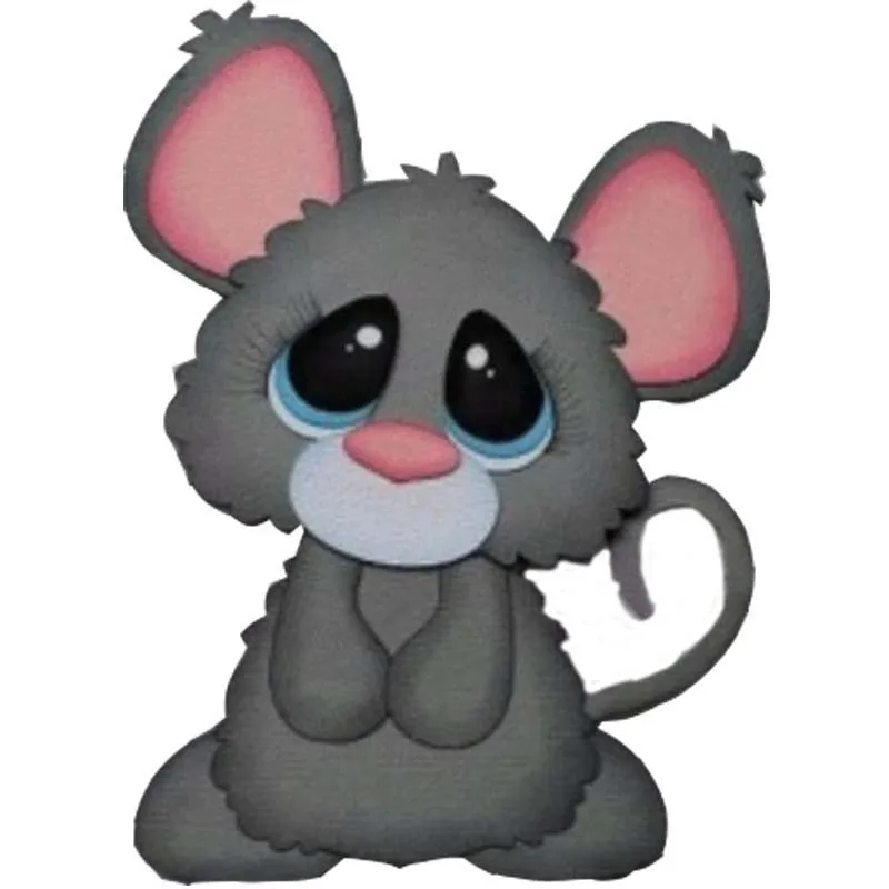 AddyCraft металлический Трафаретный вырубной штамп с изображением маленькой мышки