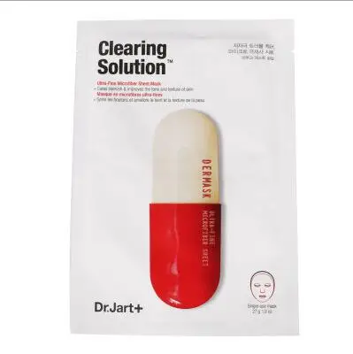 Clearing Solution 10 цветов, маска для лица с гиалуроновой кислотой, увлажняющая Корейская маска от акне - Цвет: Clearing Solution