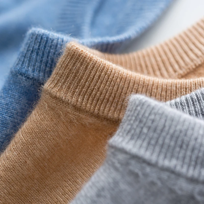 Мужские пуловеры 100% из чистой пашмины вязаный свитер высококачественные мужские