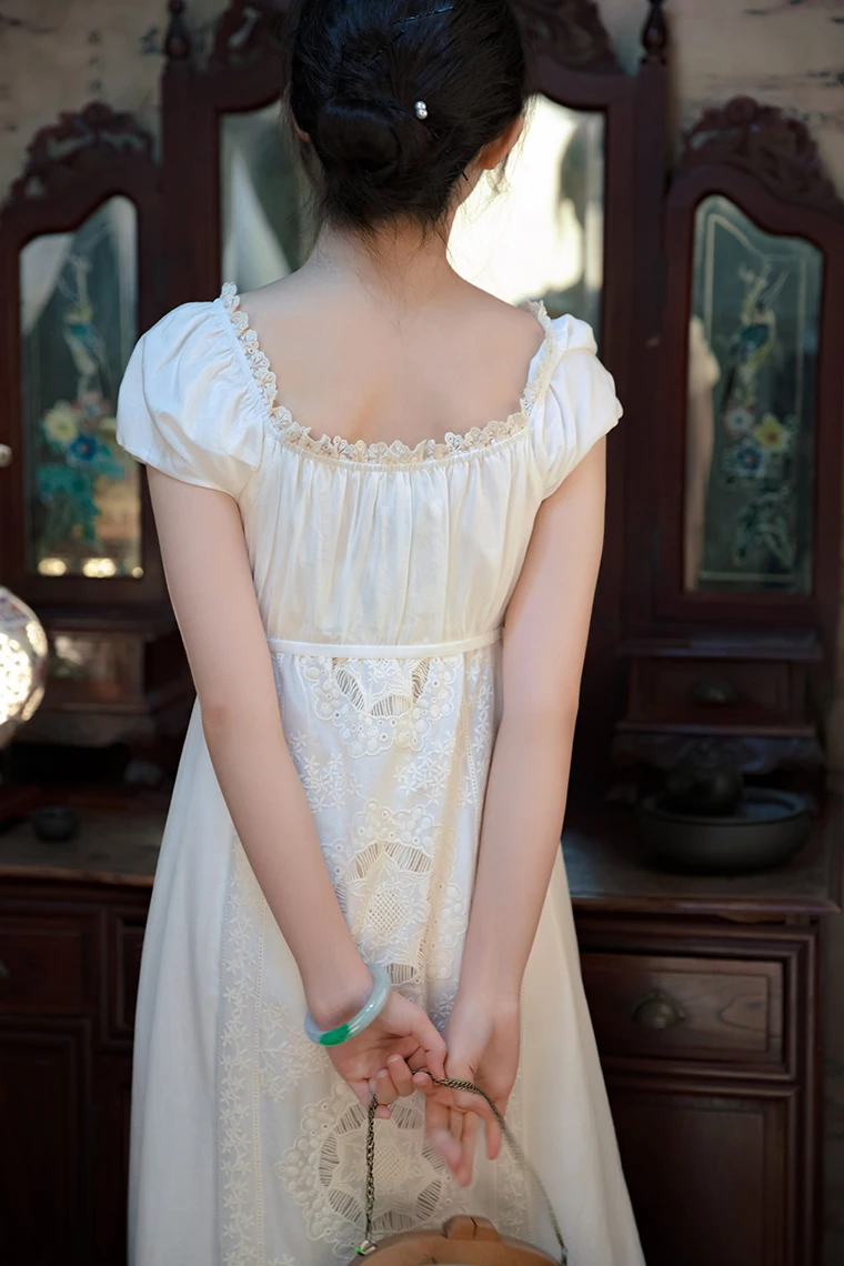 Vestido, женское летнее длинное платье мятно-зеленого цвета, шелковое, хлопковое, винтажное, королевское, элегантное, кружевное, с вышивкой, белое/фиолетовое, vestidos de festa2019