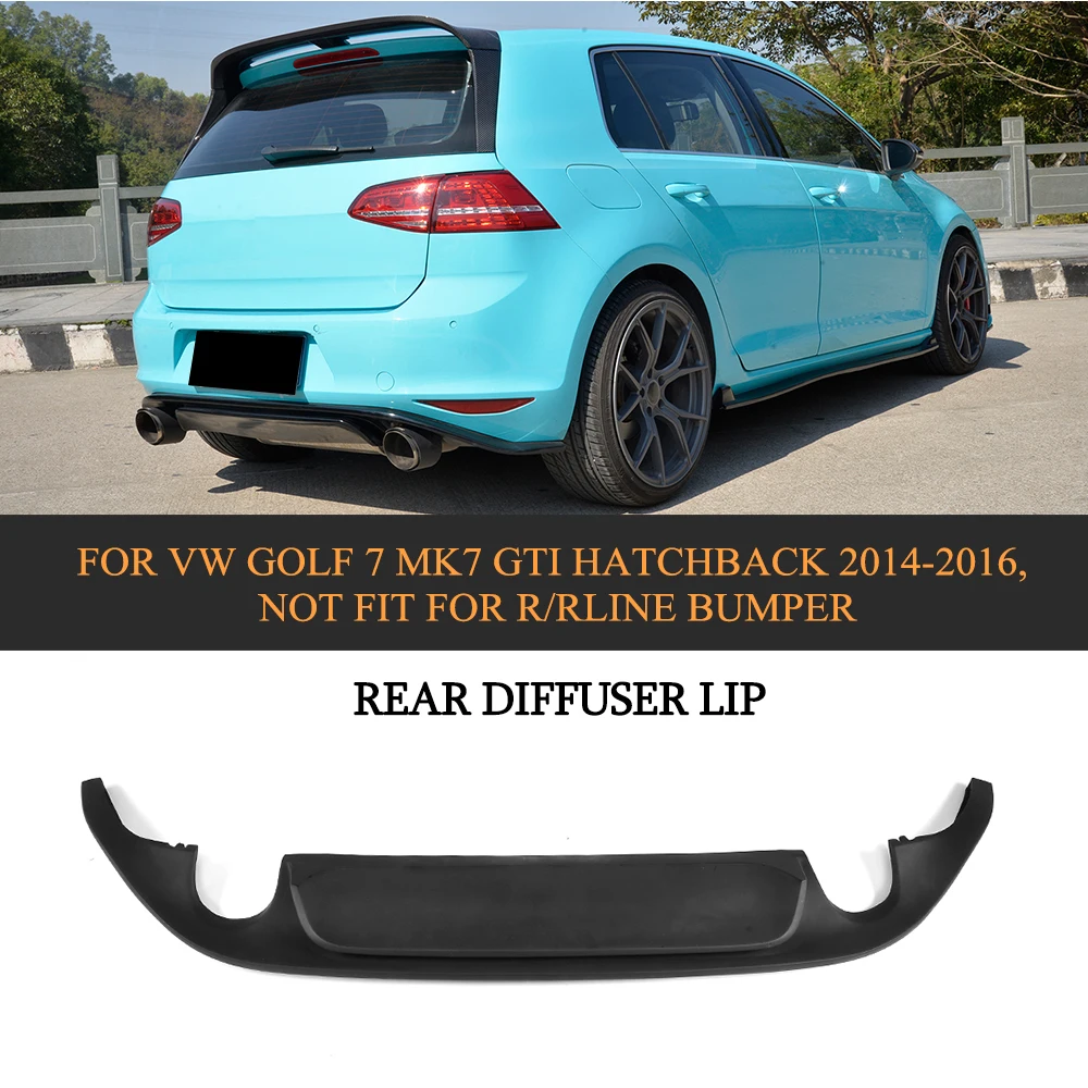 ПУ задний диффузор для губ Бампер протектор VW GOLF 7 MK7 GTI хэтчбек 14 16 не подходит R/Rline